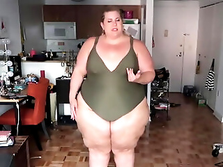 BBW in swimsuit